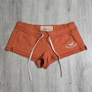 Vintage Y2K Hollister Orange Micro Mini Shorts "1922" Small